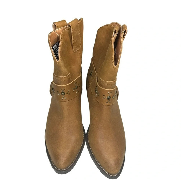 NWT DINGO Women's Silerada Western Bootie in Camel. Sz: 8.5 - Picture 4 of 11